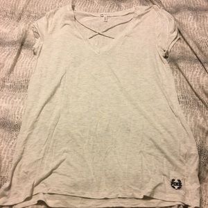 PINK Criss Crossed Short Sleeve